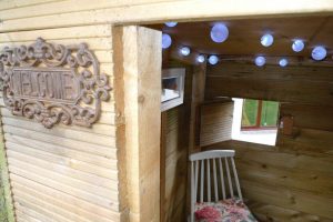 Tree house in the garden